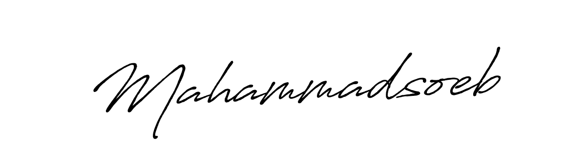 It looks lik you need a new signature style for name Mahammadsoeb. Design unique handwritten (Antro_Vectra_Bolder) signature with our free signature maker in just a few clicks. Mahammadsoeb signature style 7 images and pictures png