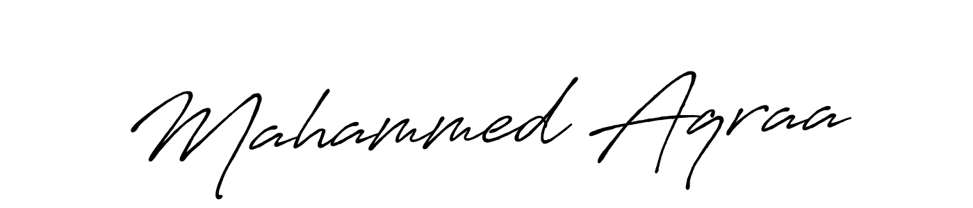 Make a beautiful signature design for name Mahammed Aqraa. With this signature (Antro_Vectra_Bolder) style, you can create a handwritten signature for free. Mahammed Aqraa signature style 7 images and pictures png