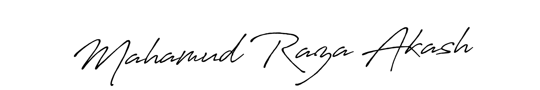 Create a beautiful signature design for name Mahamud Raza Akash. With this signature (Antro_Vectra_Bolder) fonts, you can make a handwritten signature for free. Mahamud Raza Akash signature style 7 images and pictures png