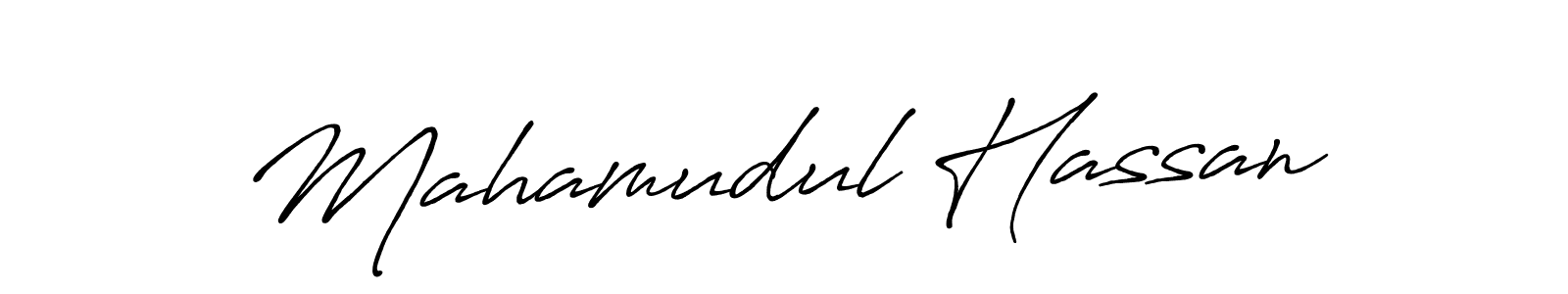 Mahamudul Hassan stylish signature style. Best Handwritten Sign (Antro_Vectra_Bolder) for my name. Handwritten Signature Collection Ideas for my name Mahamudul Hassan. Mahamudul Hassan signature style 7 images and pictures png