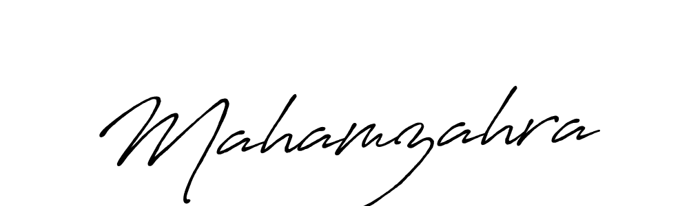 Create a beautiful signature design for name Mahamzahra. With this signature (Antro_Vectra_Bolder) fonts, you can make a handwritten signature for free. Mahamzahra signature style 7 images and pictures png