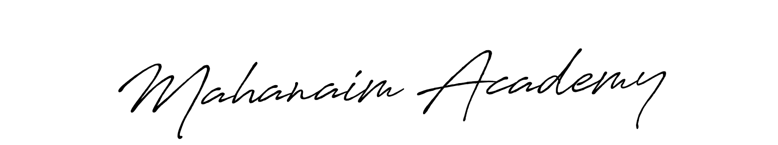 Also we have Mahanaim Academy name is the best signature style. Create professional handwritten signature collection using Antro_Vectra_Bolder autograph style. Mahanaim Academy signature style 7 images and pictures png