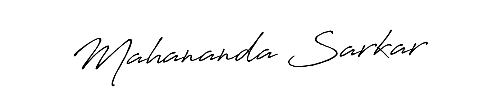 Mahananda Sarkar stylish signature style. Best Handwritten Sign (Antro_Vectra_Bolder) for my name. Handwritten Signature Collection Ideas for my name Mahananda Sarkar. Mahananda Sarkar signature style 7 images and pictures png