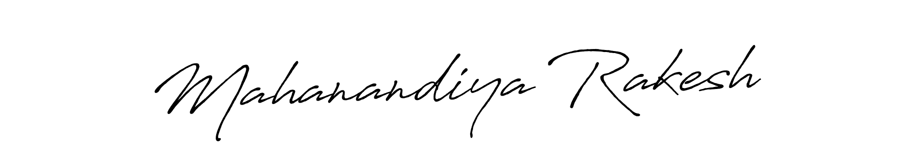The best way (Antro_Vectra_Bolder) to make a short signature is to pick only two or three words in your name. The name Mahanandiya Rakesh include a total of six letters. For converting this name. Mahanandiya Rakesh signature style 7 images and pictures png