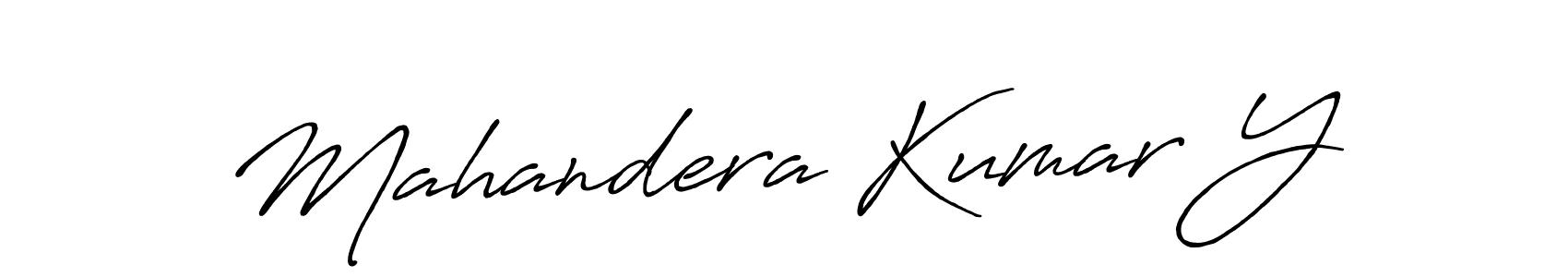 Design your own signature with our free online signature maker. With this signature software, you can create a handwritten (Antro_Vectra_Bolder) signature for name Mahandera Kumar Y. Mahandera Kumar Y signature style 7 images and pictures png