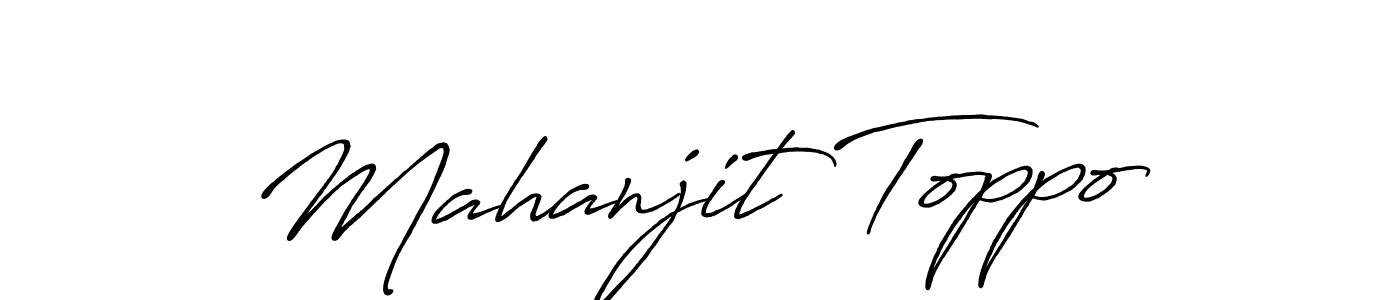 The best way (Antro_Vectra_Bolder) to make a short signature is to pick only two or three words in your name. The name Mahanjit Toppo include a total of six letters. For converting this name. Mahanjit Toppo signature style 7 images and pictures png