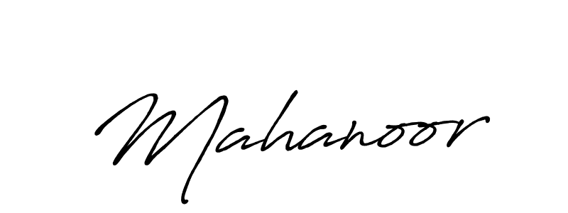 Create a beautiful signature design for name Mahanoor. With this signature (Antro_Vectra_Bolder) fonts, you can make a handwritten signature for free. Mahanoor signature style 7 images and pictures png