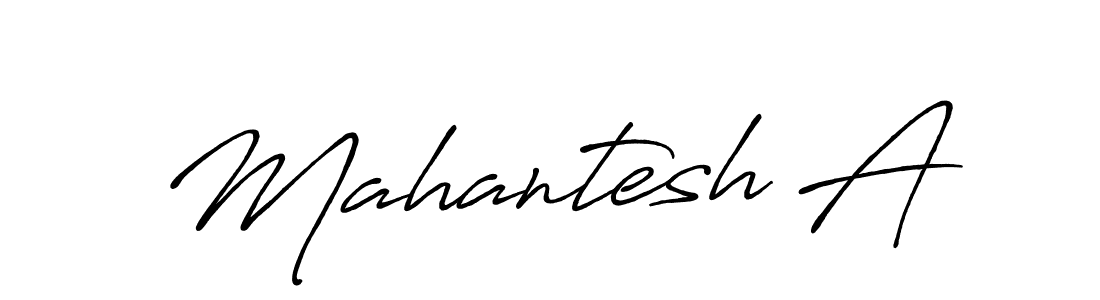 Create a beautiful signature design for name Mahantesh A. With this signature (Antro_Vectra_Bolder) fonts, you can make a handwritten signature for free. Mahantesh A signature style 7 images and pictures png
