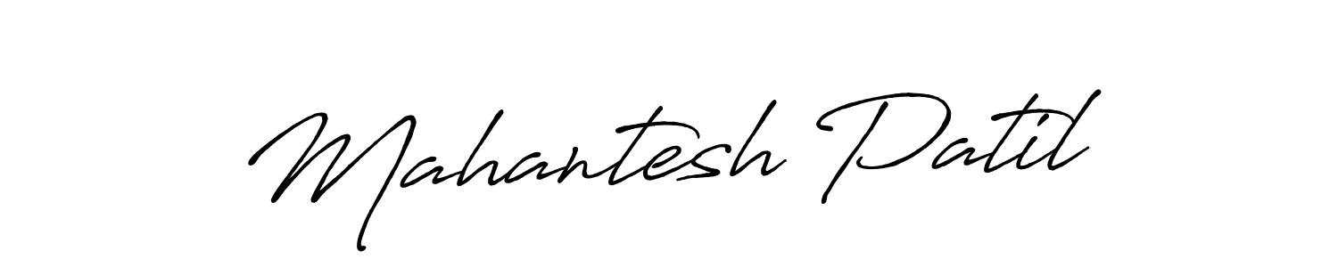 How to make Mahantesh Patil name signature. Use Antro_Vectra_Bolder style for creating short signs online. This is the latest handwritten sign. Mahantesh Patil signature style 7 images and pictures png