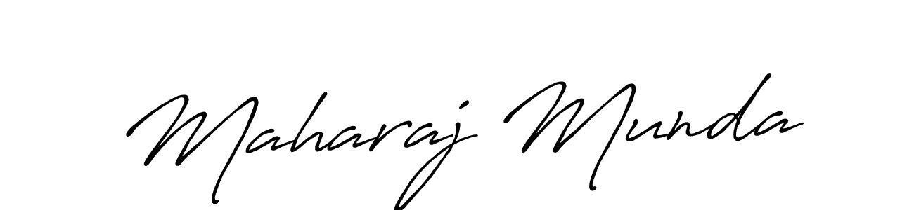 Create a beautiful signature design for name Maharaj Munda. With this signature (Antro_Vectra_Bolder) fonts, you can make a handwritten signature for free. Maharaj Munda signature style 7 images and pictures png