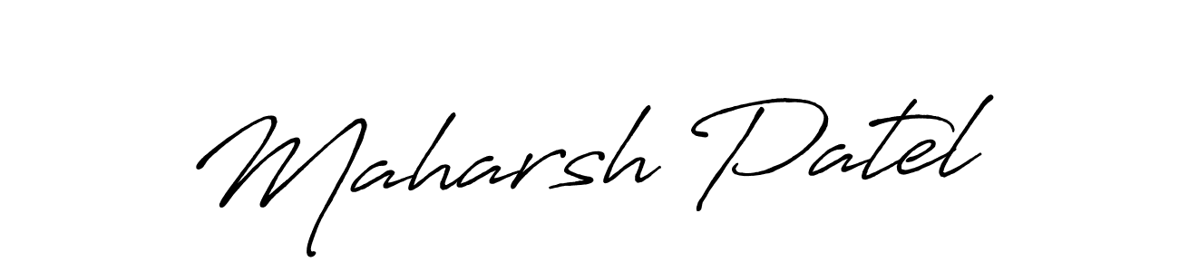 Also You can easily find your signature by using the search form. We will create Maharsh Patel name handwritten signature images for you free of cost using Antro_Vectra_Bolder sign style. Maharsh Patel signature style 7 images and pictures png