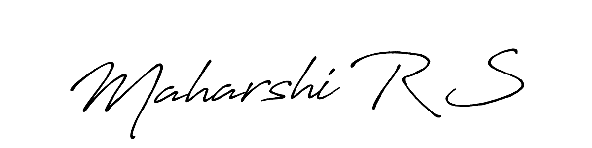 Make a beautiful signature design for name Maharshi R S. Use this online signature maker to create a handwritten signature for free. Maharshi R S signature style 7 images and pictures png