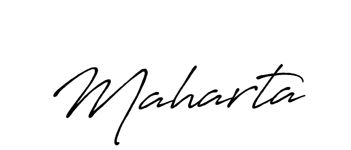 Use a signature maker to create a handwritten signature online. With this signature software, you can design (Antro_Vectra_Bolder) your own signature for name Maharta. Maharta signature style 7 images and pictures png