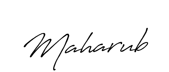 Use a signature maker to create a handwritten signature online. With this signature software, you can design (Antro_Vectra_Bolder) your own signature for name Maharub. Maharub signature style 7 images and pictures png