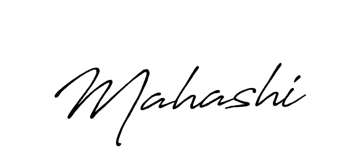 Use a signature maker to create a handwritten signature online. With this signature software, you can design (Antro_Vectra_Bolder) your own signature for name Mahashi. Mahashi signature style 7 images and pictures png