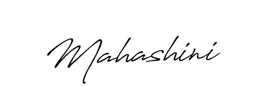 Use a signature maker to create a handwritten signature online. With this signature software, you can design (Antro_Vectra_Bolder) your own signature for name Mahashini. Mahashini signature style 7 images and pictures png