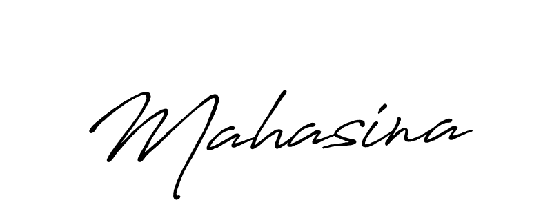 Create a beautiful signature design for name Mahasina. With this signature (Antro_Vectra_Bolder) fonts, you can make a handwritten signature for free. Mahasina signature style 7 images and pictures png