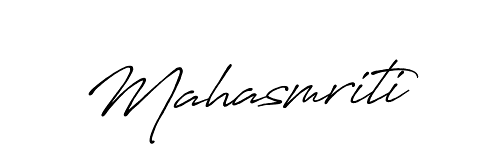 You should practise on your own different ways (Antro_Vectra_Bolder) to write your name (Mahasmriti) in signature. don't let someone else do it for you. Mahasmriti signature style 7 images and pictures png