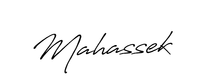 Create a beautiful signature design for name Mahassek. With this signature (Antro_Vectra_Bolder) fonts, you can make a handwritten signature for free. Mahassek signature style 7 images and pictures png