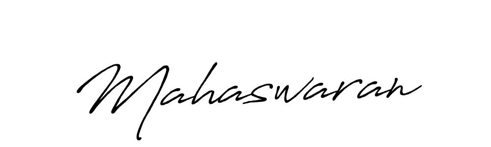 Mahaswaran stylish signature style. Best Handwritten Sign (Antro_Vectra_Bolder) for my name. Handwritten Signature Collection Ideas for my name Mahaswaran. Mahaswaran signature style 7 images and pictures png