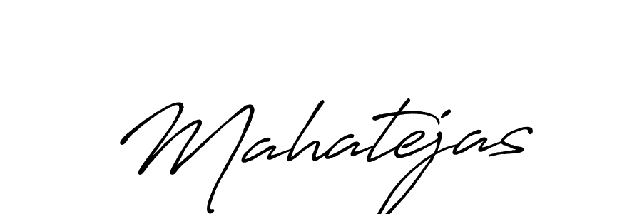 Make a beautiful signature design for name Mahatejas. With this signature (Antro_Vectra_Bolder) style, you can create a handwritten signature for free. Mahatejas signature style 7 images and pictures png