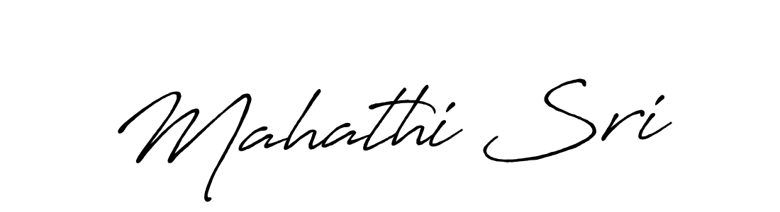 Also You can easily find your signature by using the search form. We will create Mahathi Sri name handwritten signature images for you free of cost using Antro_Vectra_Bolder sign style. Mahathi Sri signature style 7 images and pictures png