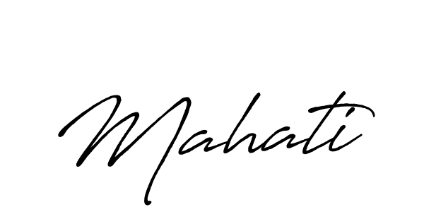 The best way (Antro_Vectra_Bolder) to make a short signature is to pick only two or three words in your name. The name Mahati include a total of six letters. For converting this name. Mahati signature style 7 images and pictures png