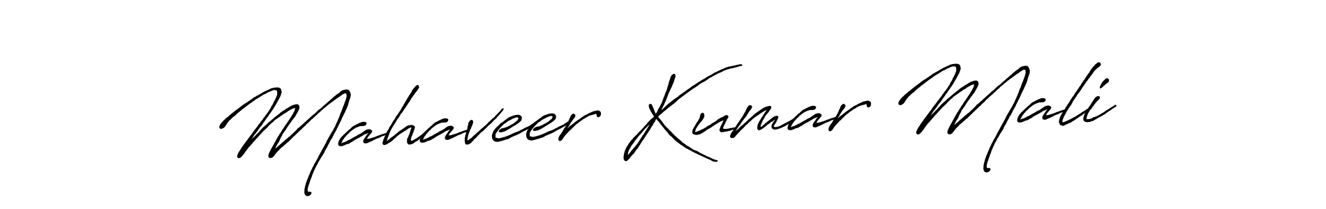 Create a beautiful signature design for name Mahaveer Kumar Mali. With this signature (Antro_Vectra_Bolder) fonts, you can make a handwritten signature for free. Mahaveer Kumar Mali signature style 7 images and pictures png