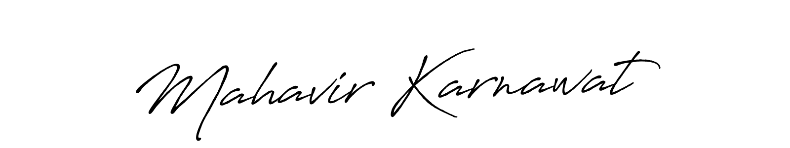 Mahavir Karnawat stylish signature style. Best Handwritten Sign (Antro_Vectra_Bolder) for my name. Handwritten Signature Collection Ideas for my name Mahavir Karnawat. Mahavir Karnawat signature style 7 images and pictures png