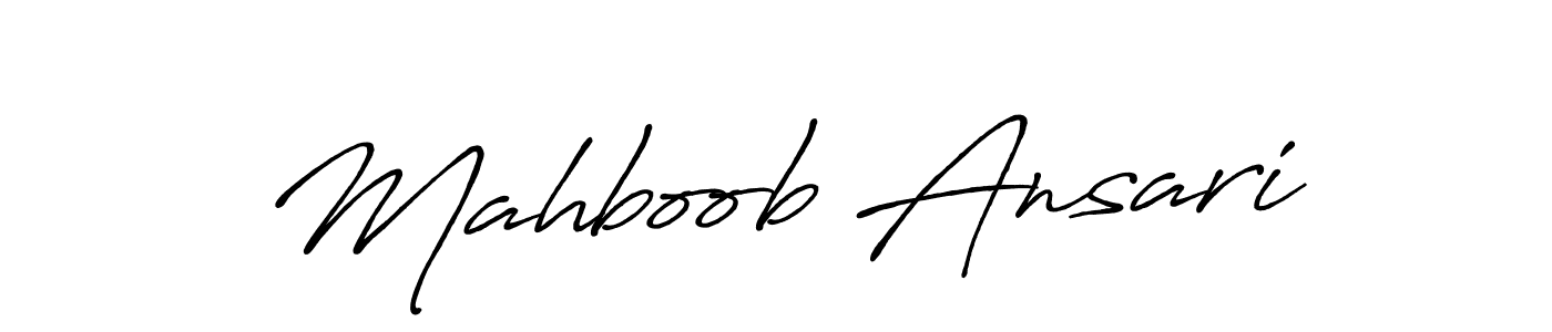 Similarly Antro_Vectra_Bolder is the best handwritten signature design. Signature creator online .You can use it as an online autograph creator for name Mahboob Ansari. Mahboob Ansari signature style 7 images and pictures png