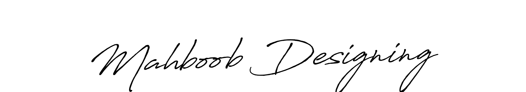 Make a beautiful signature design for name Mahboob Designing. With this signature (Antro_Vectra_Bolder) style, you can create a handwritten signature for free. Mahboob Designing signature style 7 images and pictures png