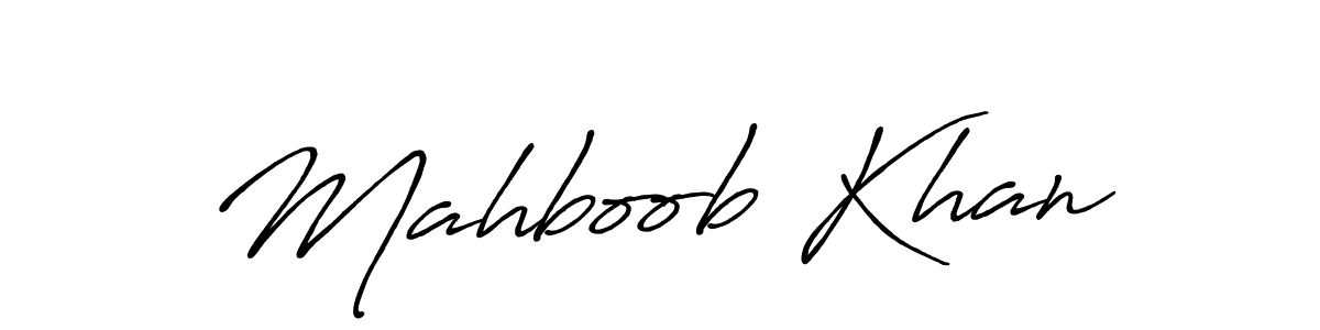 It looks lik you need a new signature style for name Mahboob Khan. Design unique handwritten (Antro_Vectra_Bolder) signature with our free signature maker in just a few clicks. Mahboob Khan signature style 7 images and pictures png