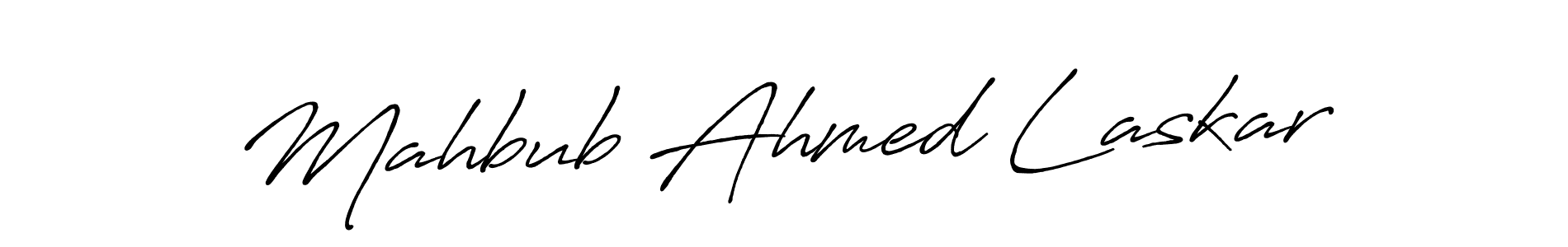 Mahbub Ahmed Laskar stylish signature style. Best Handwritten Sign (Antro_Vectra_Bolder) for my name. Handwritten Signature Collection Ideas for my name Mahbub Ahmed Laskar. Mahbub Ahmed Laskar signature style 7 images and pictures png