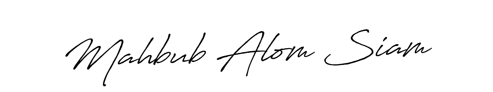 Make a beautiful signature design for name Mahbub Alom Siam. Use this online signature maker to create a handwritten signature for free. Mahbub Alom Siam signature style 7 images and pictures png