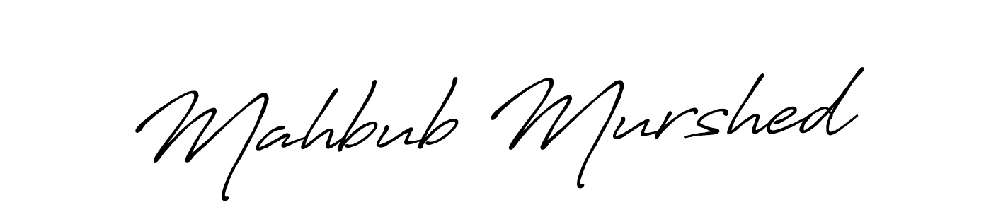 It looks lik you need a new signature style for name Mahbub Murshed. Design unique handwritten (Antro_Vectra_Bolder) signature with our free signature maker in just a few clicks. Mahbub Murshed signature style 7 images and pictures png