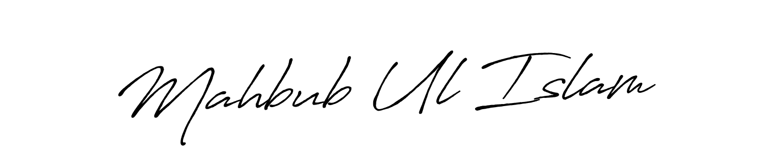 You should practise on your own different ways (Antro_Vectra_Bolder) to write your name (Mahbub Ul Islam) in signature. don't let someone else do it for you. Mahbub Ul Islam signature style 7 images and pictures png