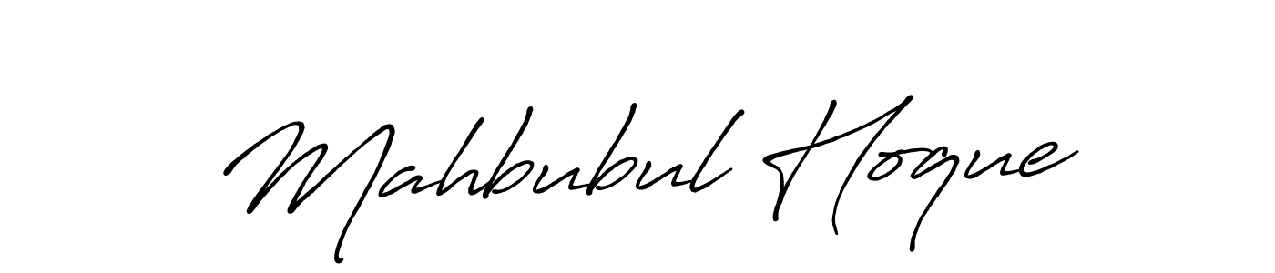 Also we have Mahbubul Hoque name is the best signature style. Create professional handwritten signature collection using Antro_Vectra_Bolder autograph style. Mahbubul Hoque signature style 7 images and pictures png