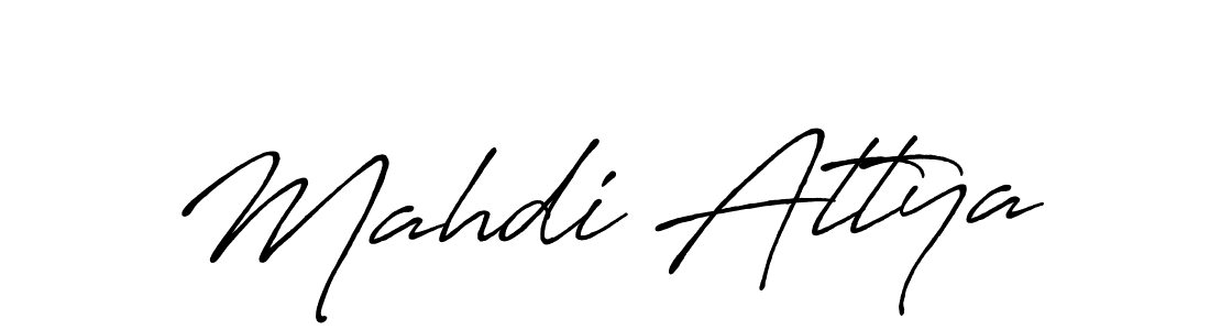 How to make Mahdi Attya signature? Antro_Vectra_Bolder is a professional autograph style. Create handwritten signature for Mahdi Attya name. Mahdi Attya signature style 7 images and pictures png