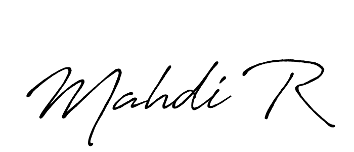 How to make Mahdi R signature? Antro_Vectra_Bolder is a professional autograph style. Create handwritten signature for Mahdi R name. Mahdi R signature style 7 images and pictures png