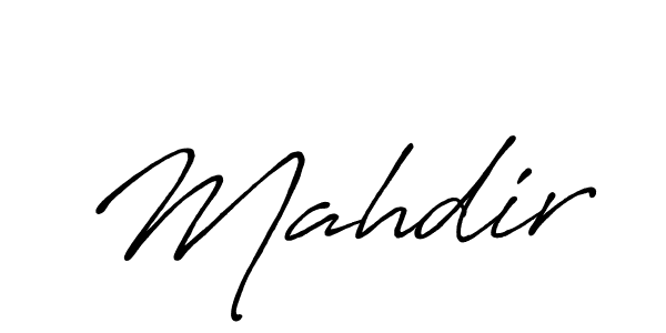 How to make Mahdir signature? Antro_Vectra_Bolder is a professional autograph style. Create handwritten signature for Mahdir name. Mahdir signature style 7 images and pictures png