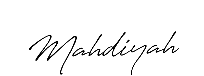 It looks lik you need a new signature style for name Mahdiyah. Design unique handwritten (Antro_Vectra_Bolder) signature with our free signature maker in just a few clicks. Mahdiyah signature style 7 images and pictures png