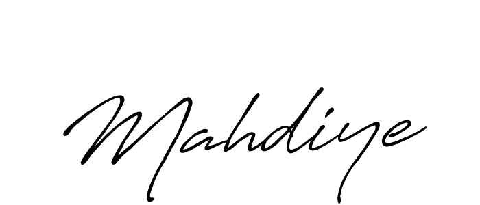 Create a beautiful signature design for name Mahdiye. With this signature (Antro_Vectra_Bolder) fonts, you can make a handwritten signature for free. Mahdiye signature style 7 images and pictures png