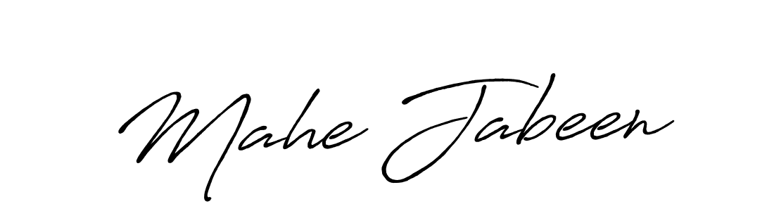The best way (Antro_Vectra_Bolder) to make a short signature is to pick only two or three words in your name. The name Mahe Jabeen include a total of six letters. For converting this name. Mahe Jabeen signature style 7 images and pictures png