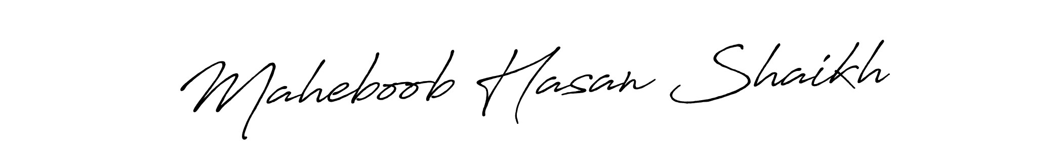 Make a beautiful signature design for name Maheboob Hasan Shaikh. Use this online signature maker to create a handwritten signature for free. Maheboob Hasan Shaikh signature style 7 images and pictures png