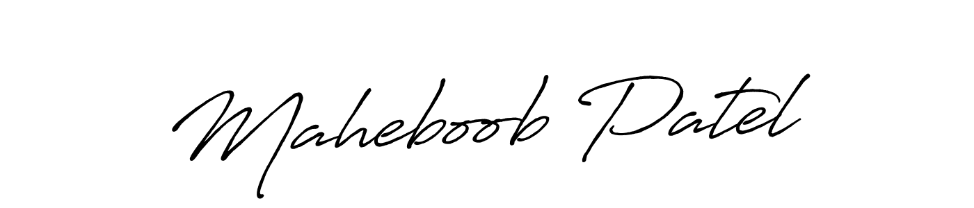 How to Draw Maheboob Patel signature style? Antro_Vectra_Bolder is a latest design signature styles for name Maheboob Patel. Maheboob Patel signature style 7 images and pictures png