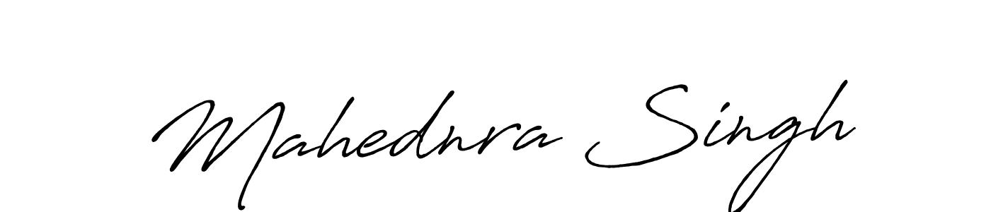 Create a beautiful signature design for name Mahednra Singh. With this signature (Antro_Vectra_Bolder) fonts, you can make a handwritten signature for free. Mahednra Singh signature style 7 images and pictures png