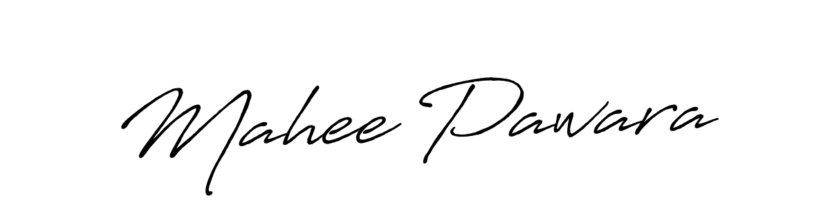 Use a signature maker to create a handwritten signature online. With this signature software, you can design (Antro_Vectra_Bolder) your own signature for name Mahee Pawara. Mahee Pawara signature style 7 images and pictures png