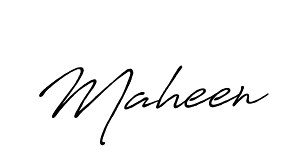 Design your own signature with our free online signature maker. With this signature software, you can create a handwritten (Antro_Vectra_Bolder) signature for name Maheen. Maheen signature style 7 images and pictures png