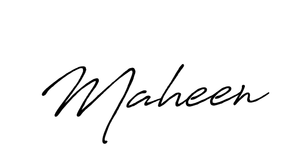 Design your own signature with our free online signature maker. With this signature software, you can create a handwritten (Antro_Vectra_Bolder) signature for name Maheen. Maheen signature style 7 images and pictures png