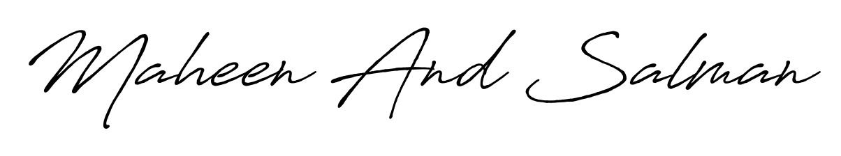 A dynamic signature style for Maheen And Salman using Antro_Vectra_Bolder script. Designed to look authentic, handwritten, and professional. Maheen And Salman signature style 7 images and pictures png